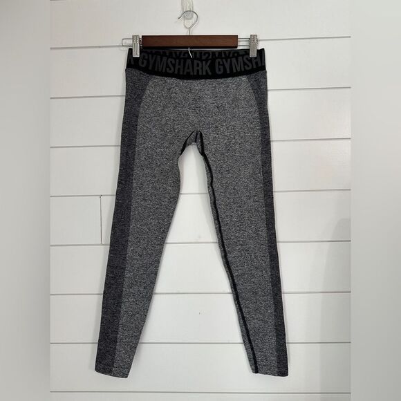 Gymshark Leggings Medium Grey Seamless Workout - Picture 1 of 3